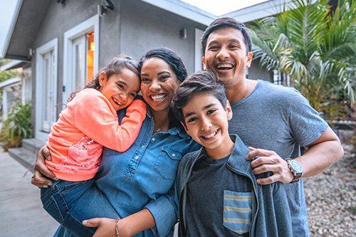 smiling family