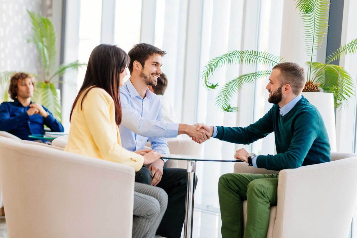 People meeting with insurance agent — Millstadt, IL — Eccher & Associates