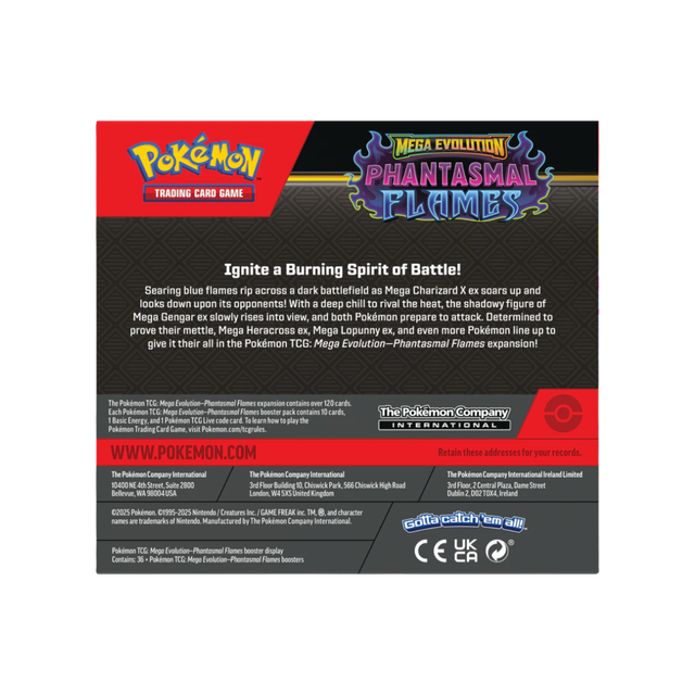 pokemon trading card game phantasmal flames booster box Pokémon Phantasmal Flames Pack (English)