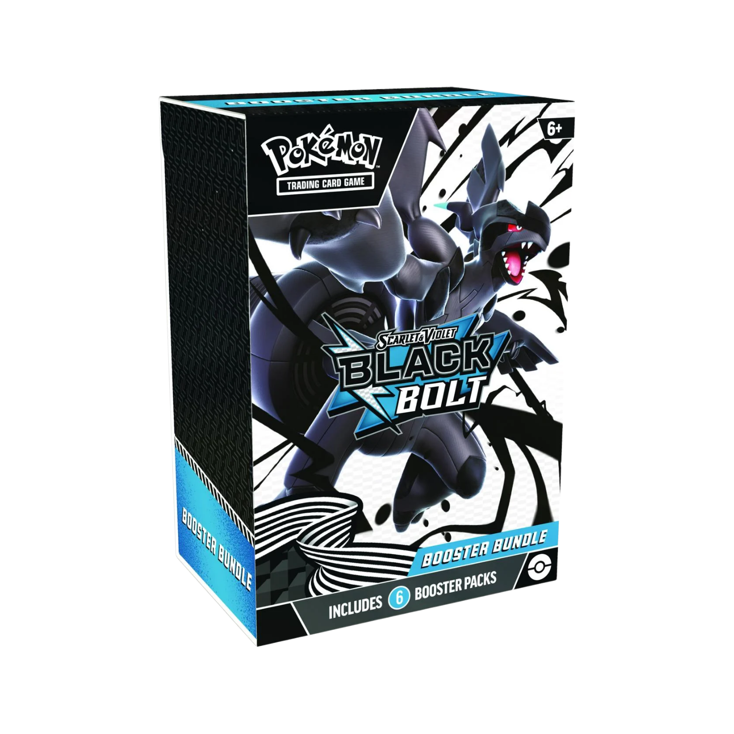 Pokemon TCG: Black & White - Plasma Blast booster box featuring Zekrom. Black and white with blue accents.