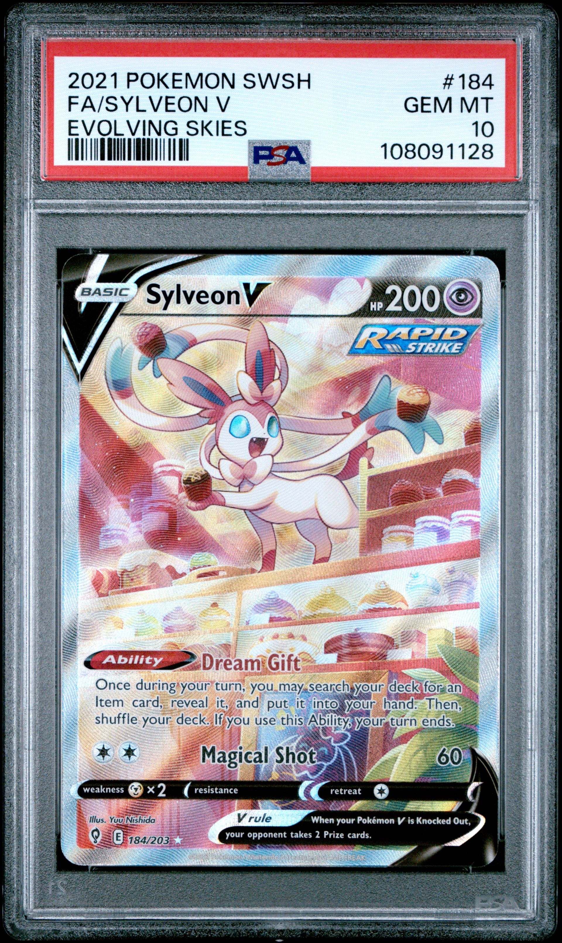 #184 SYLVEON V PSA 10