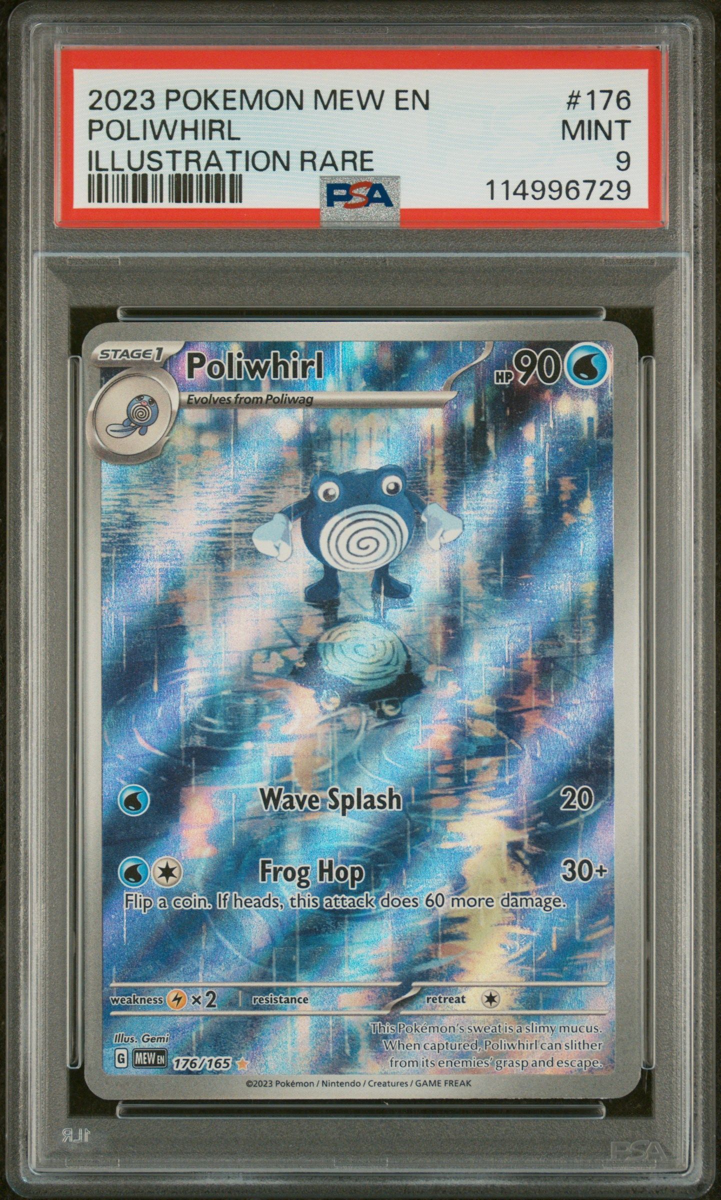 #176 POLIWHIRL PSA 9
