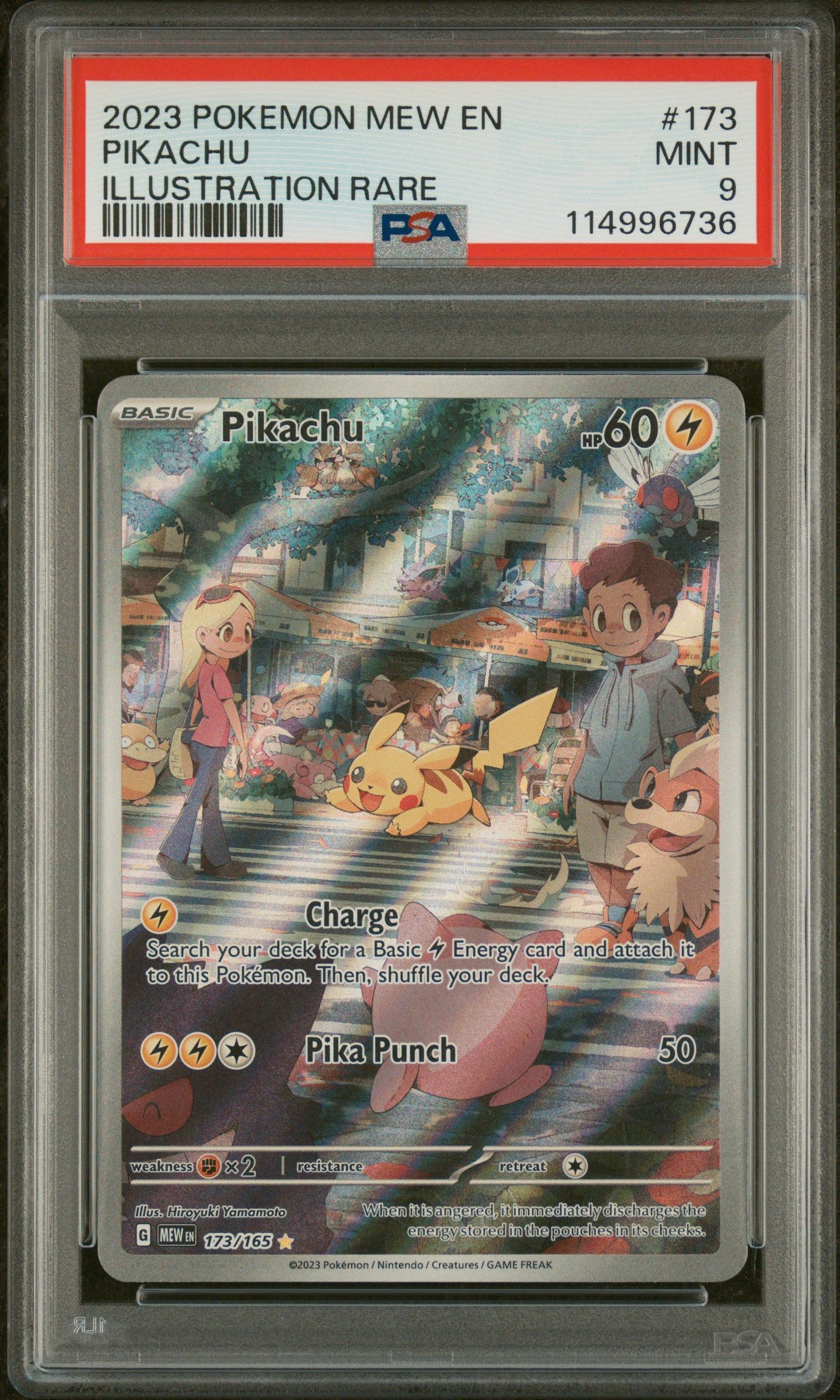#173 PIKACHU PSA 9