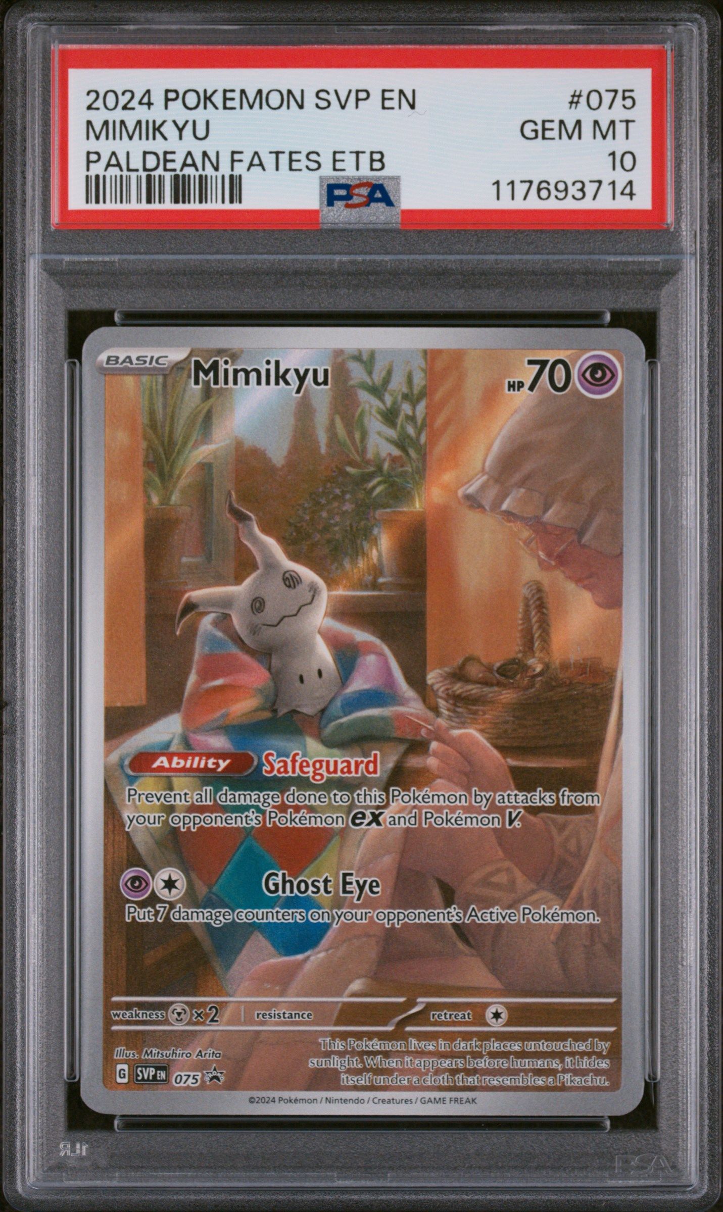 #075 MIMIKYU PSA 10