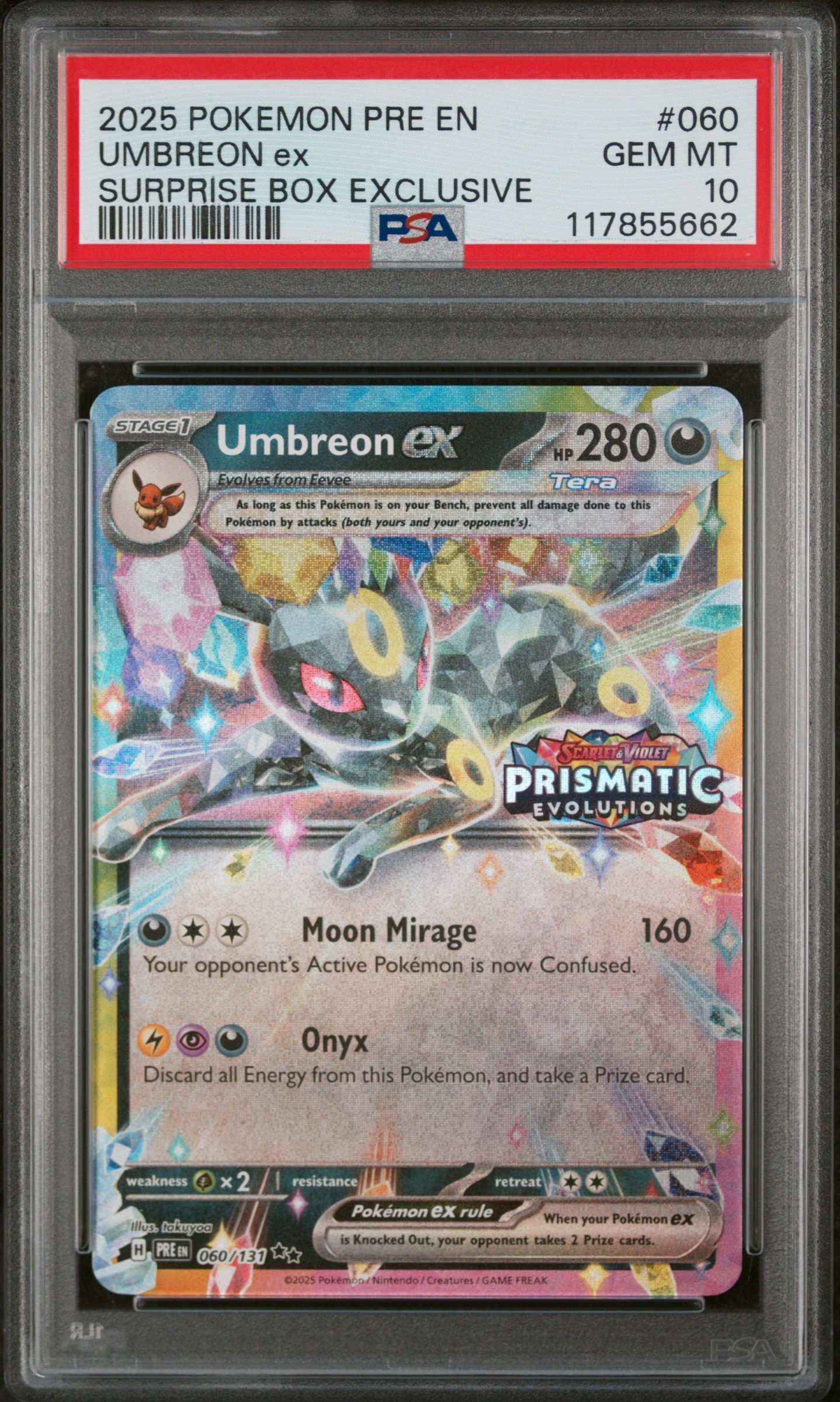 #060 UMBREON EX PSA 10