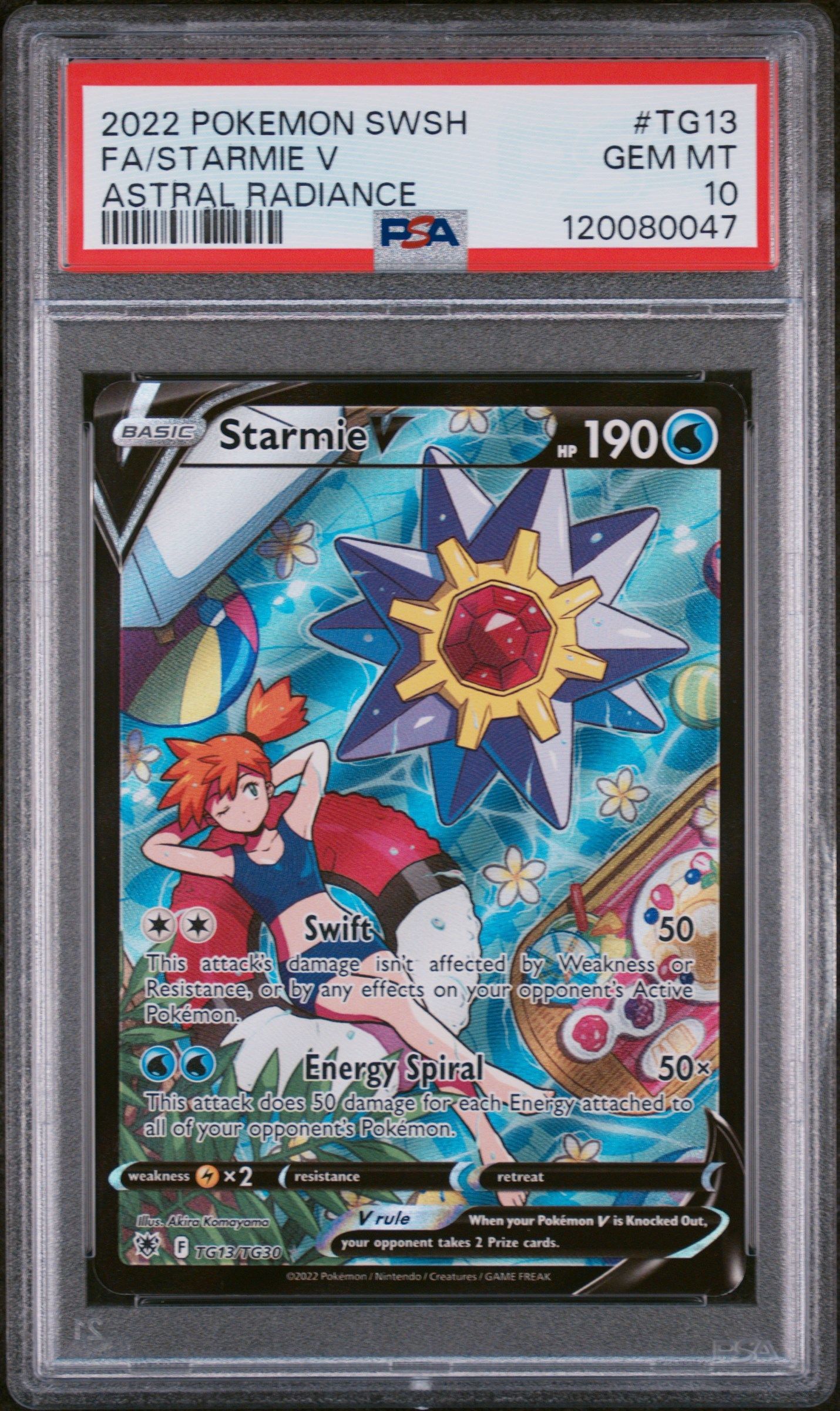 #TG13 STARMIE V PSA 10