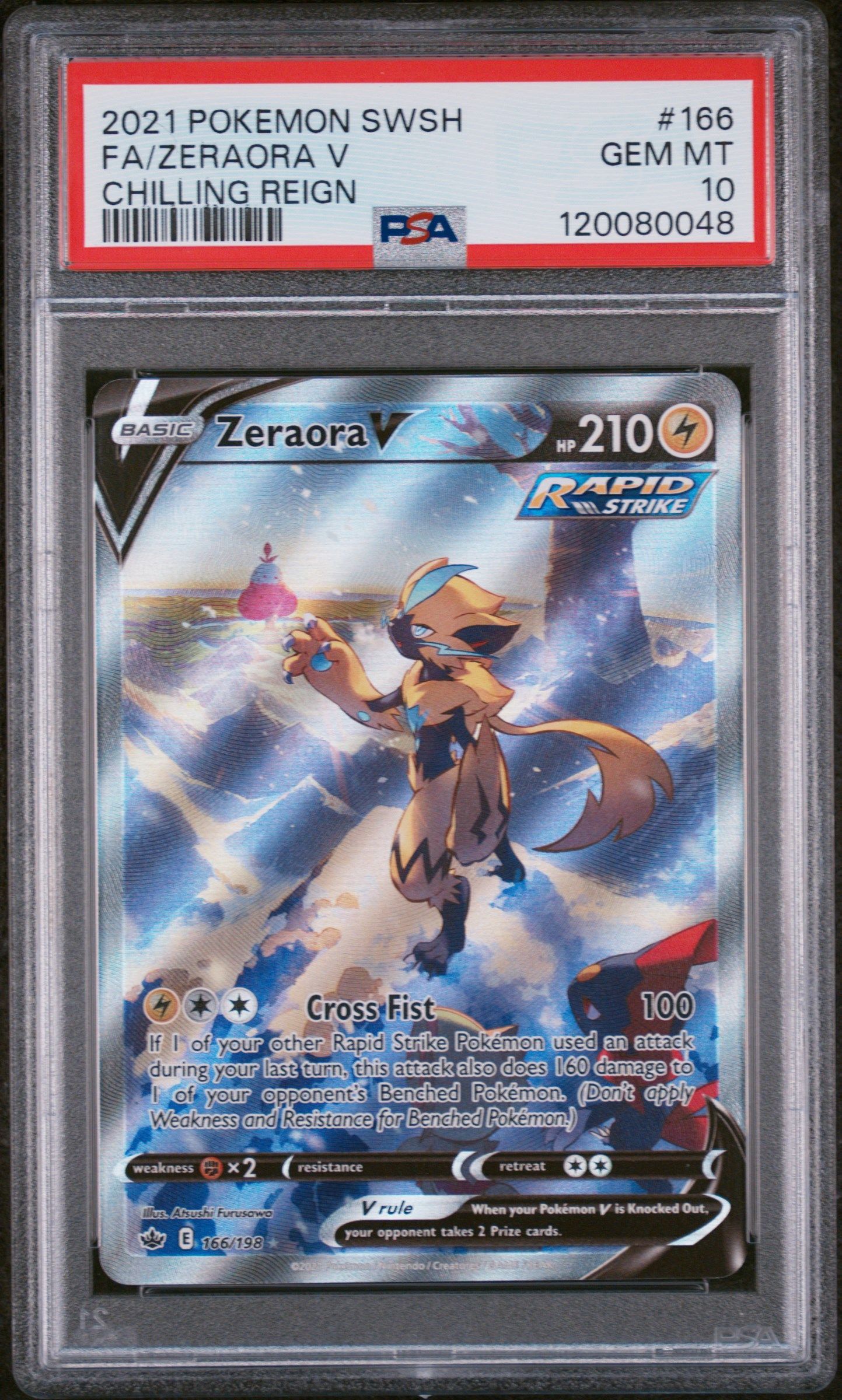 #166 ZERAORA V PSA 10
