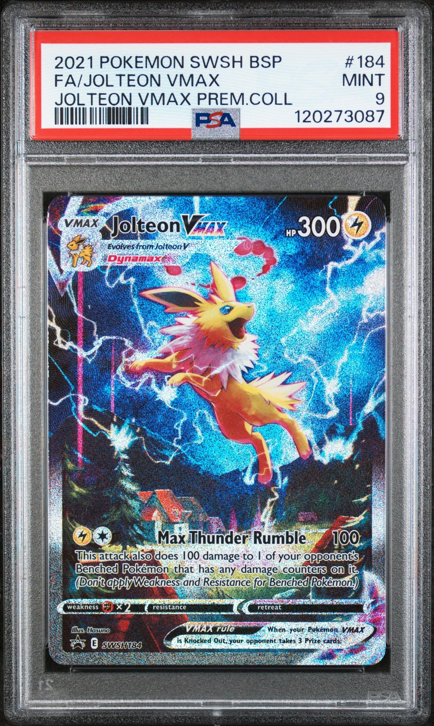 #184 JOLTEON VMAX PSA 9