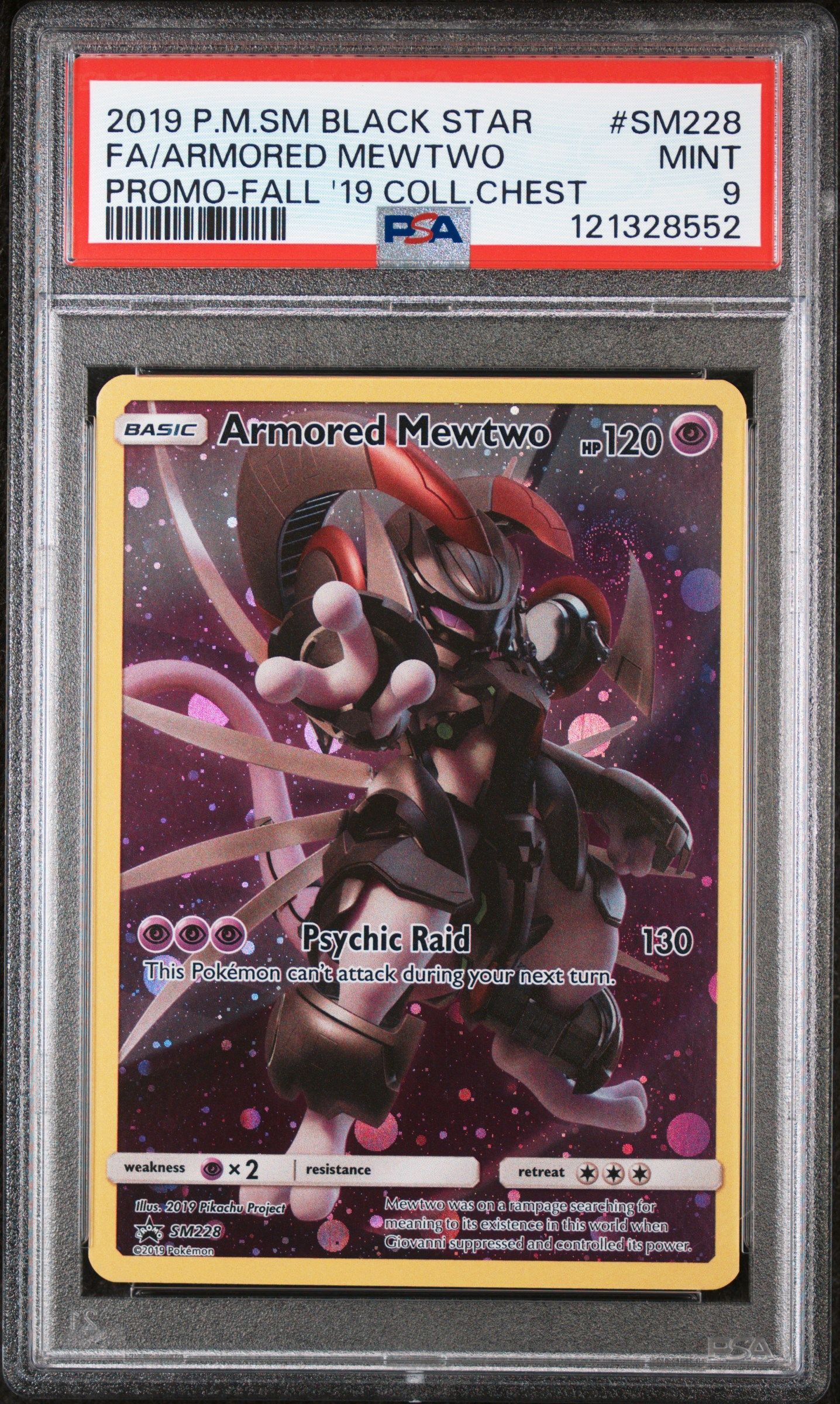 #SM228 ARMORED MEWTWO PSA 9