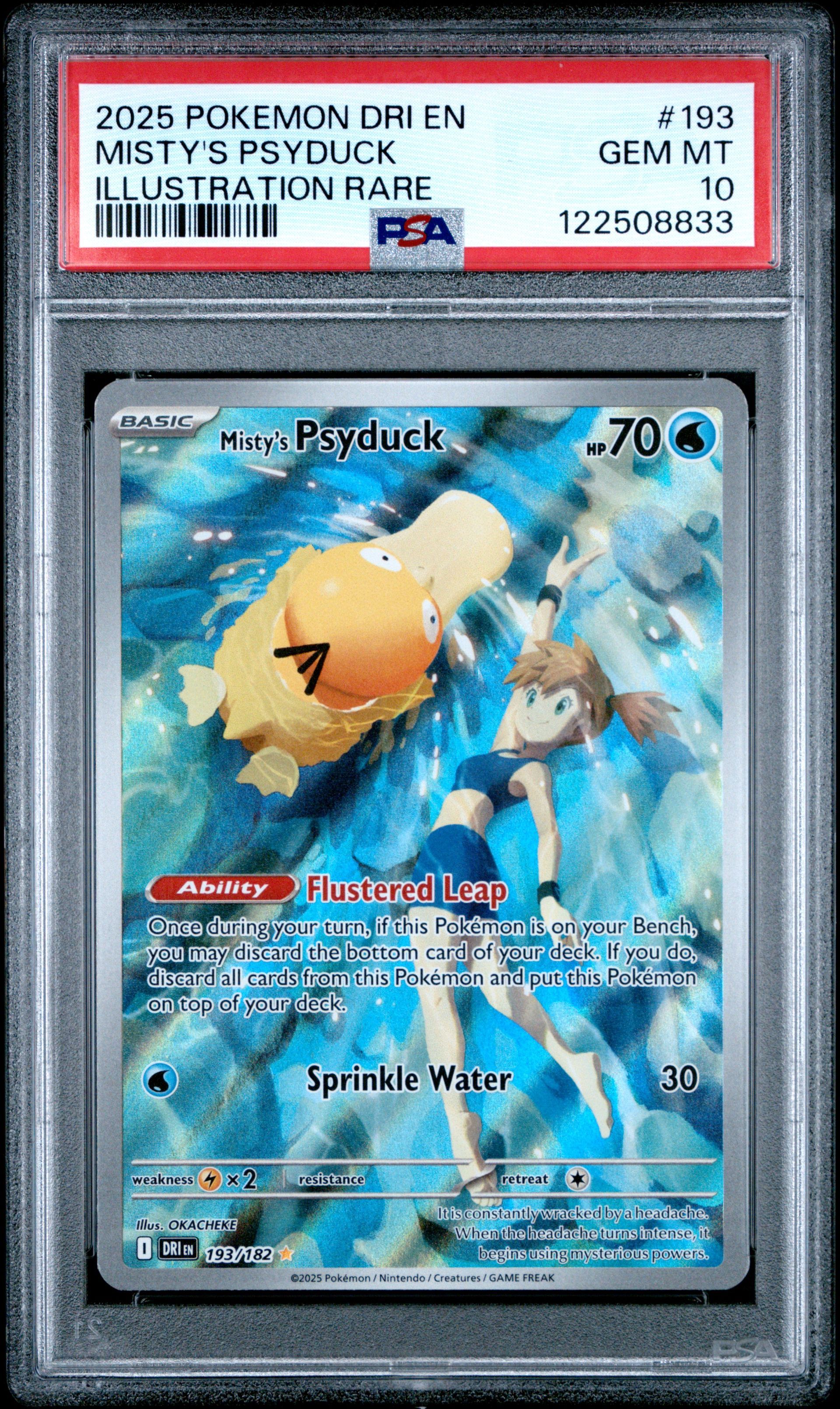 #193 MISTY'S PSYDUCK PSA 10