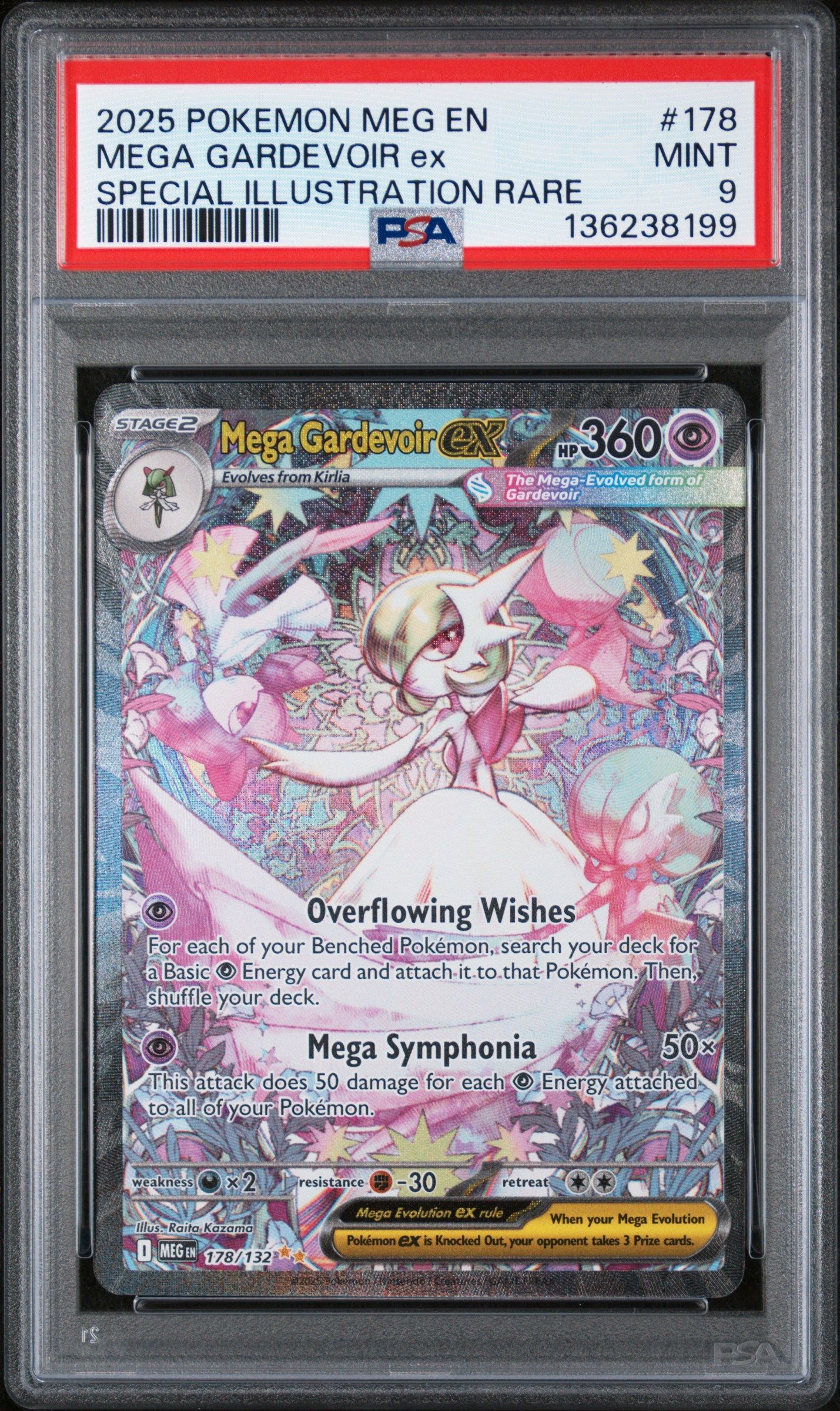 #178 MEGA GARDEVOIR EX PSA 9
