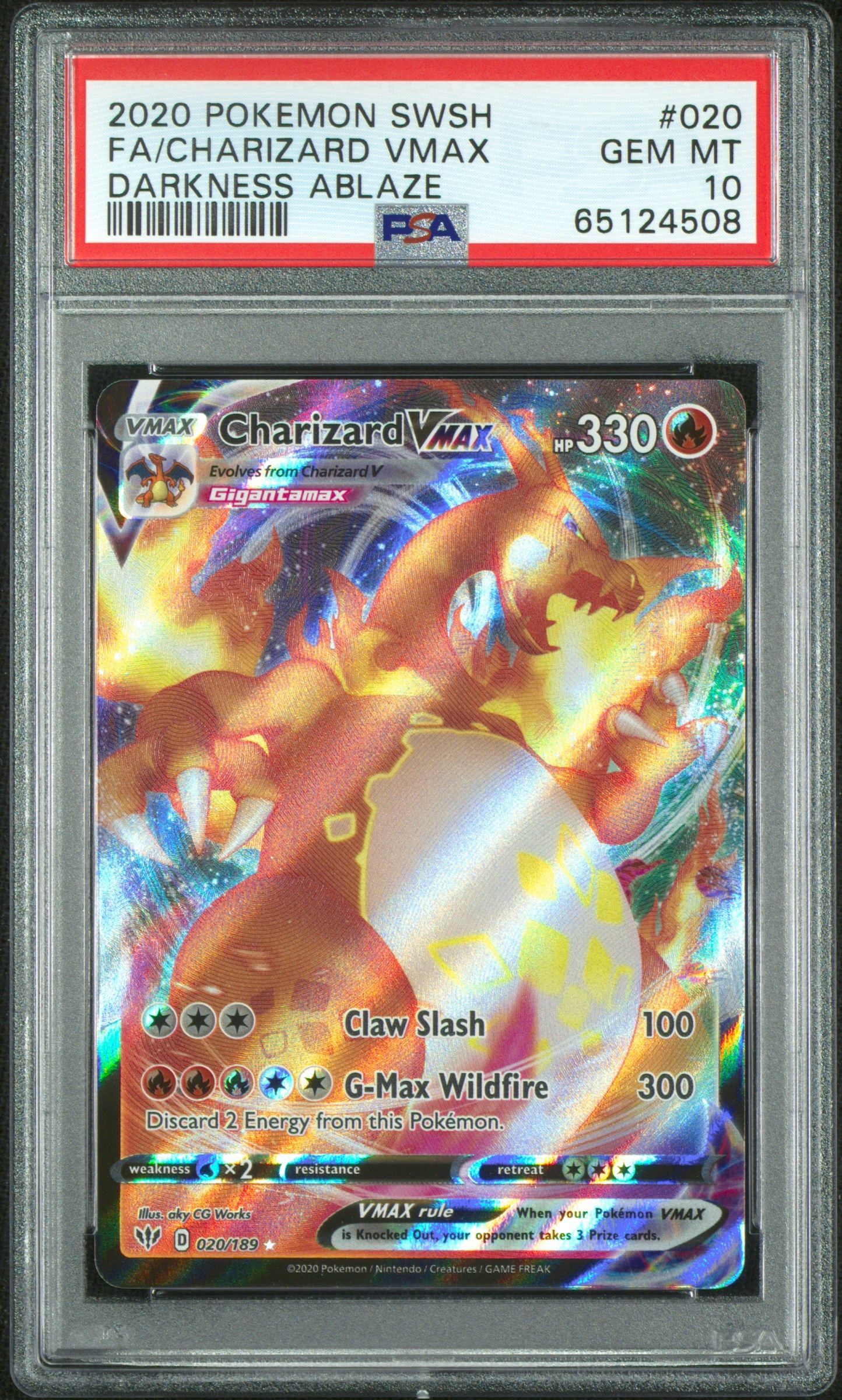 #020 CHARIZARD VMAX PSA 10