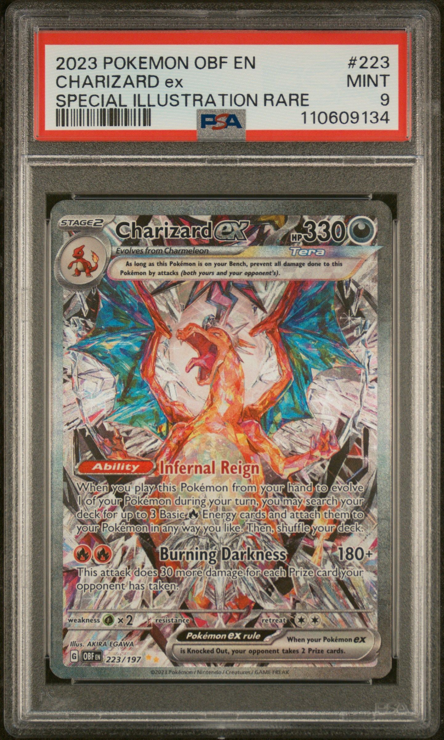 #223 CHARIZARD EX PSA 9