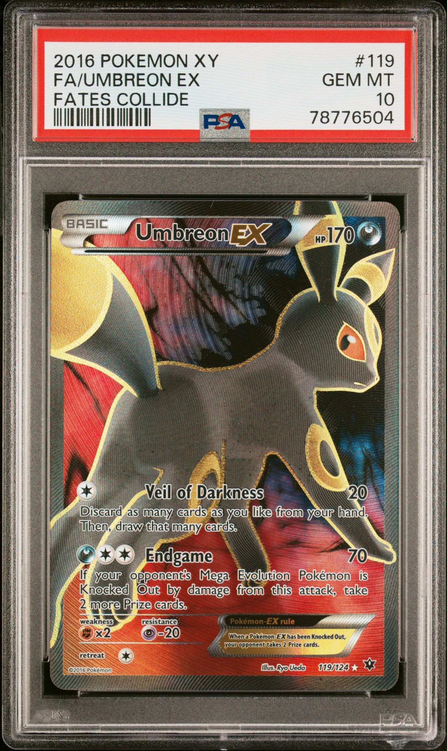 #119 UMBREON EX PSA 10