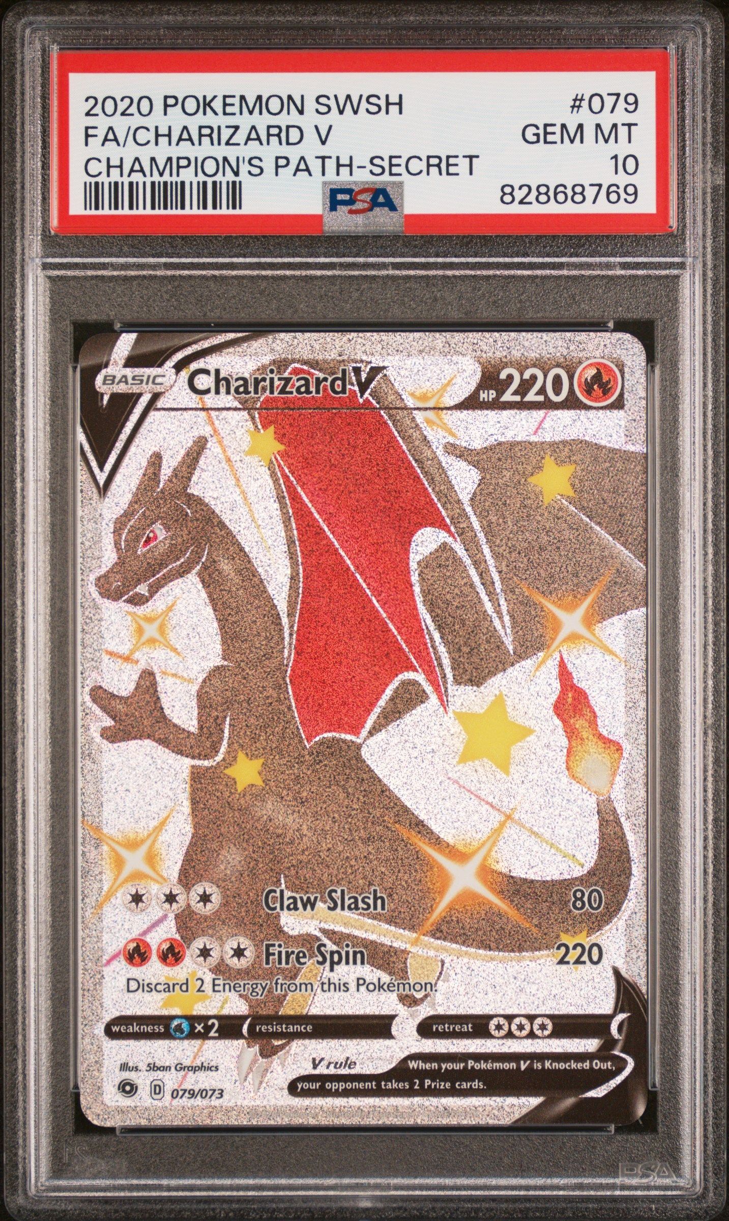 #079 CHARIZARD V PSA 10