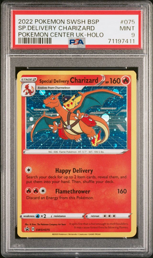 075 SPECIAL DELIVERY CHARIZARD PSA 9