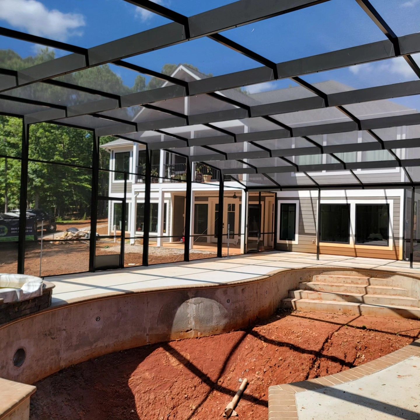 An artist 's impression of a house under construction