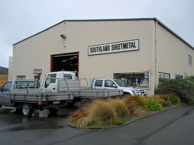 Exterior of sheetmetal business in Invercargill
