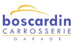 Un logo bleu et jaune pour le garage carrosserie boscardin