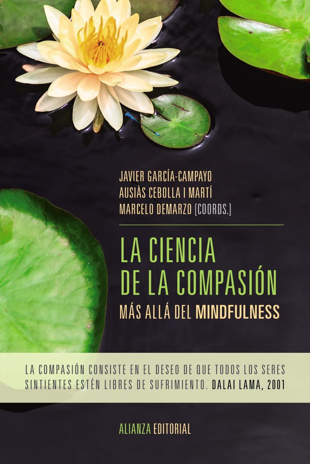 um livro chamado a ciência da compaixão tem uma flor de lótus na capa