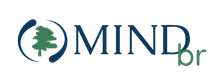A blue logo for mente aberta mindfulness brasil