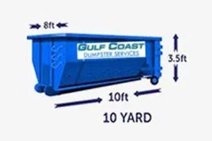 10 Yard Dumpster — Naples, FL — Gulf Coast Dumpster Services