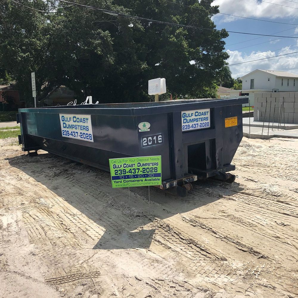 Dumpster Rental — Naples, FL — Gulf Coast Dumpster Services
