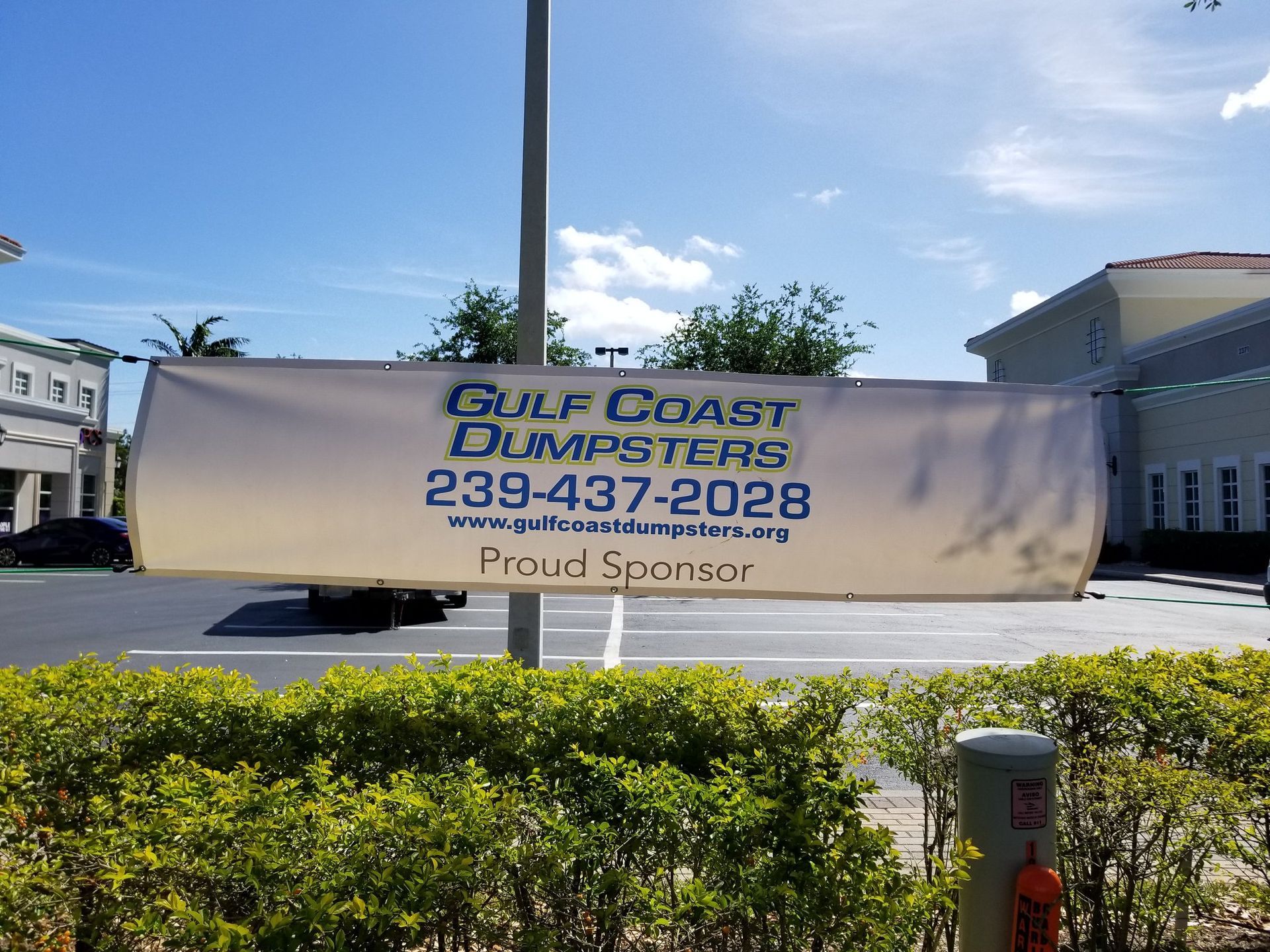 Gulf Coast Dumpster Services Banner — Naples, FL — Gulf Coast Dumpster Services