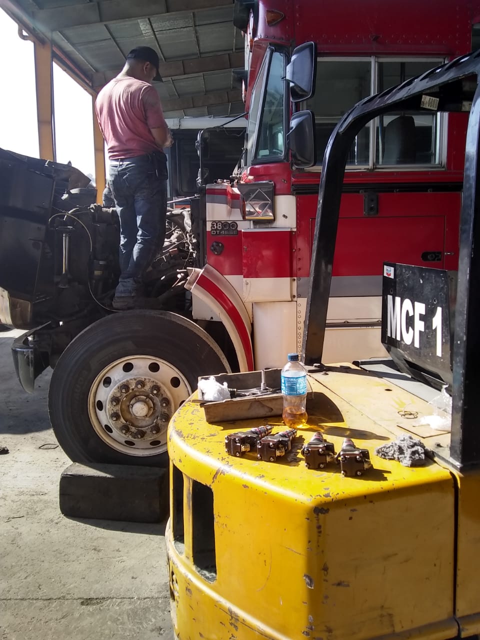 taller de transporte pesado