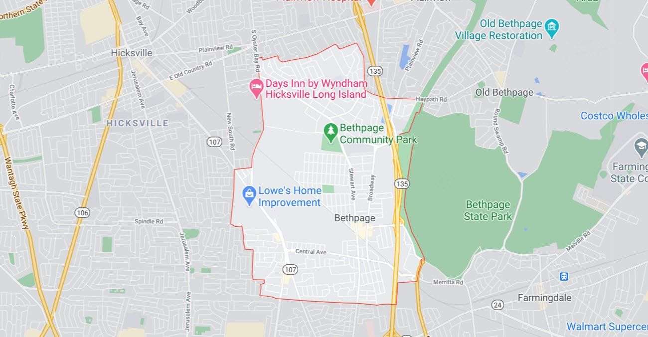 Bethpage New York 11714 Map