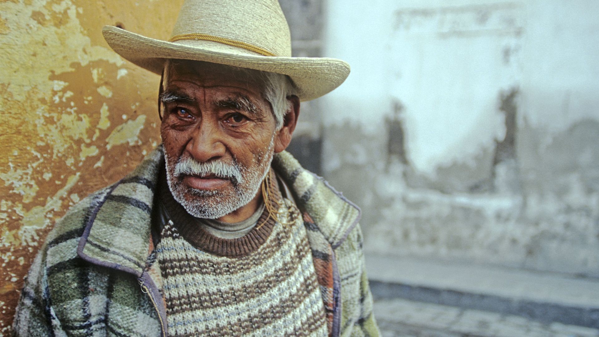 A little girl sits next to a dog on the sidewalk