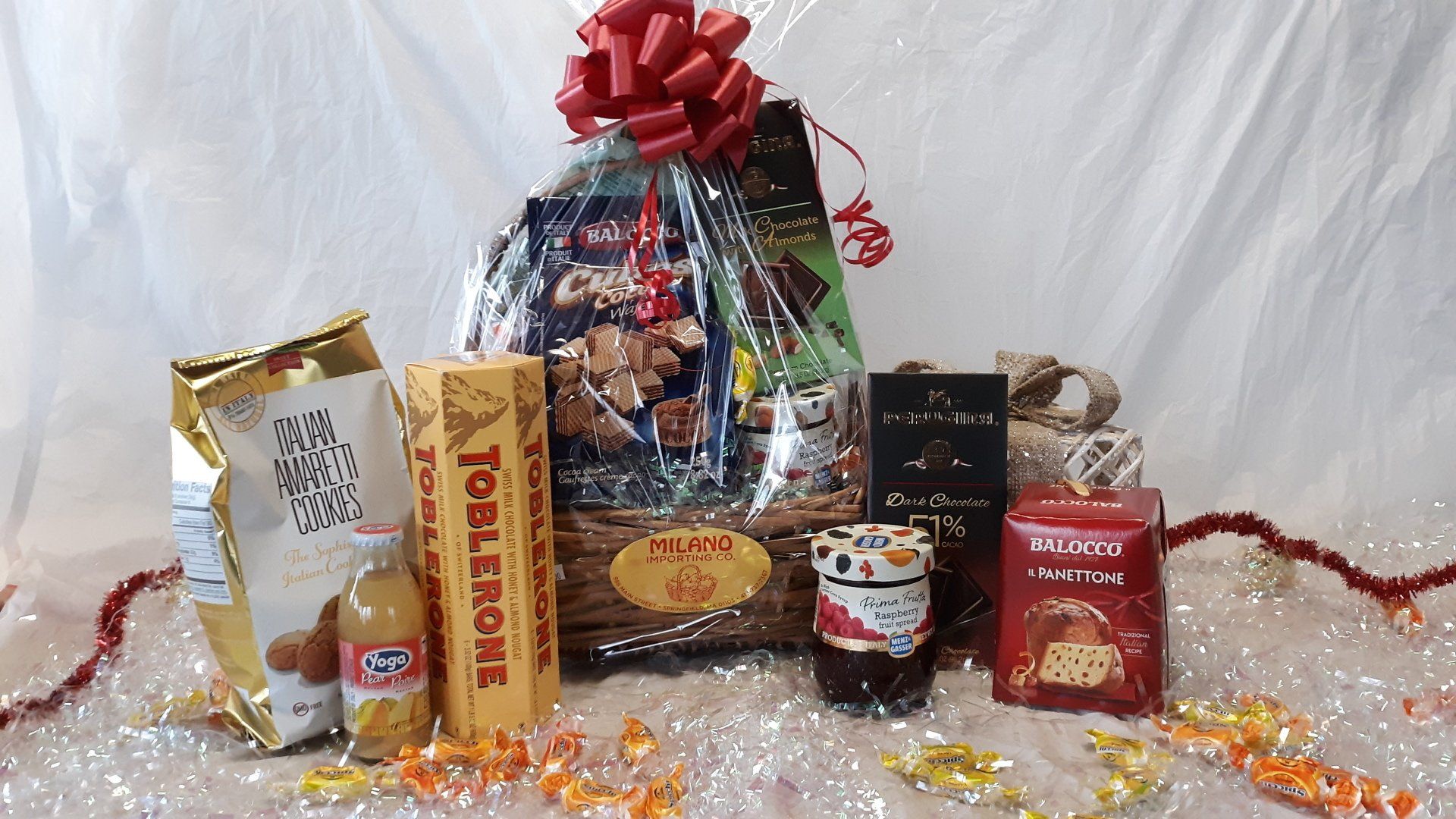 Meats and Cheeses — Basket of Italian Foods in Springfield, MA