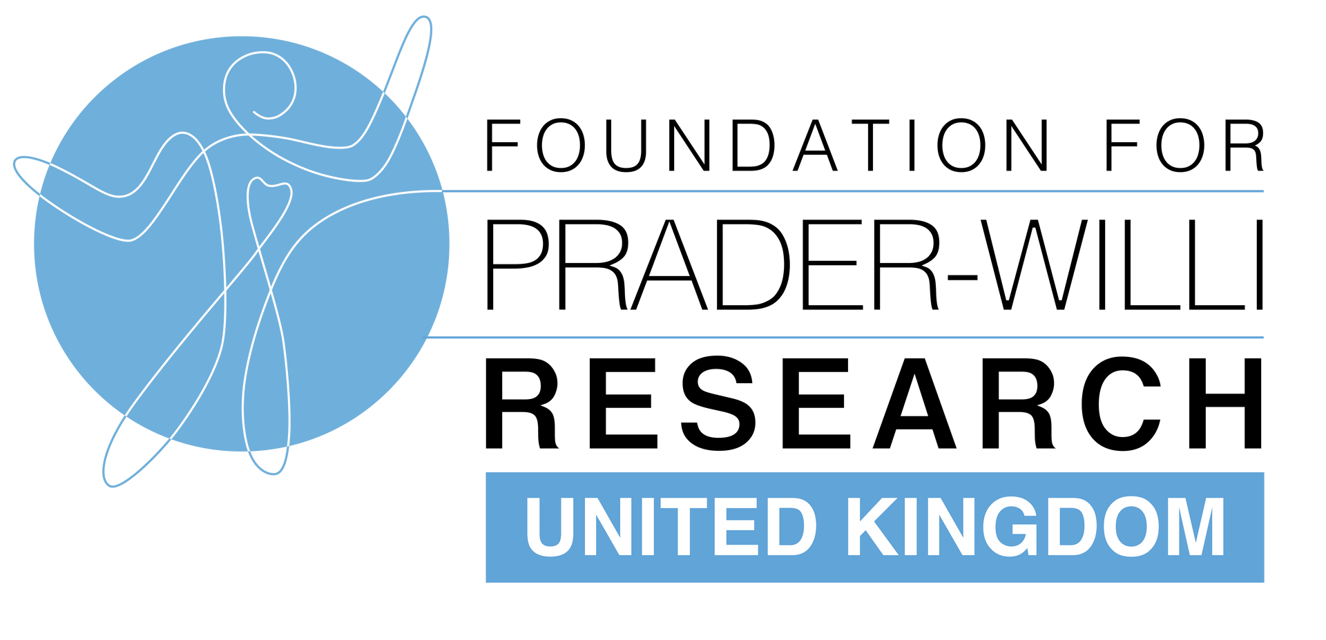 The logo for the foundation for prader willii research united kingdom