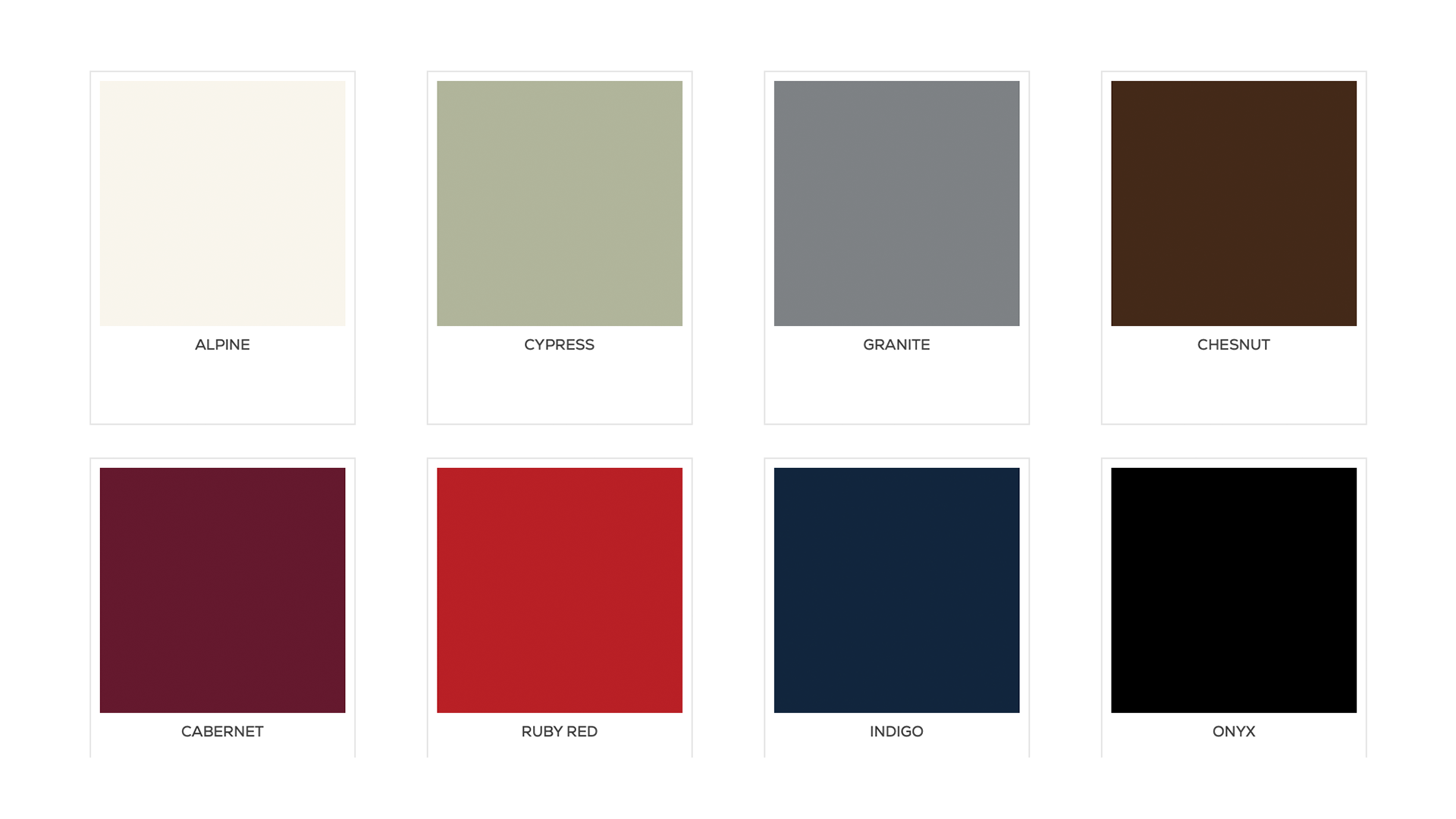 Harvey Color and Style Options