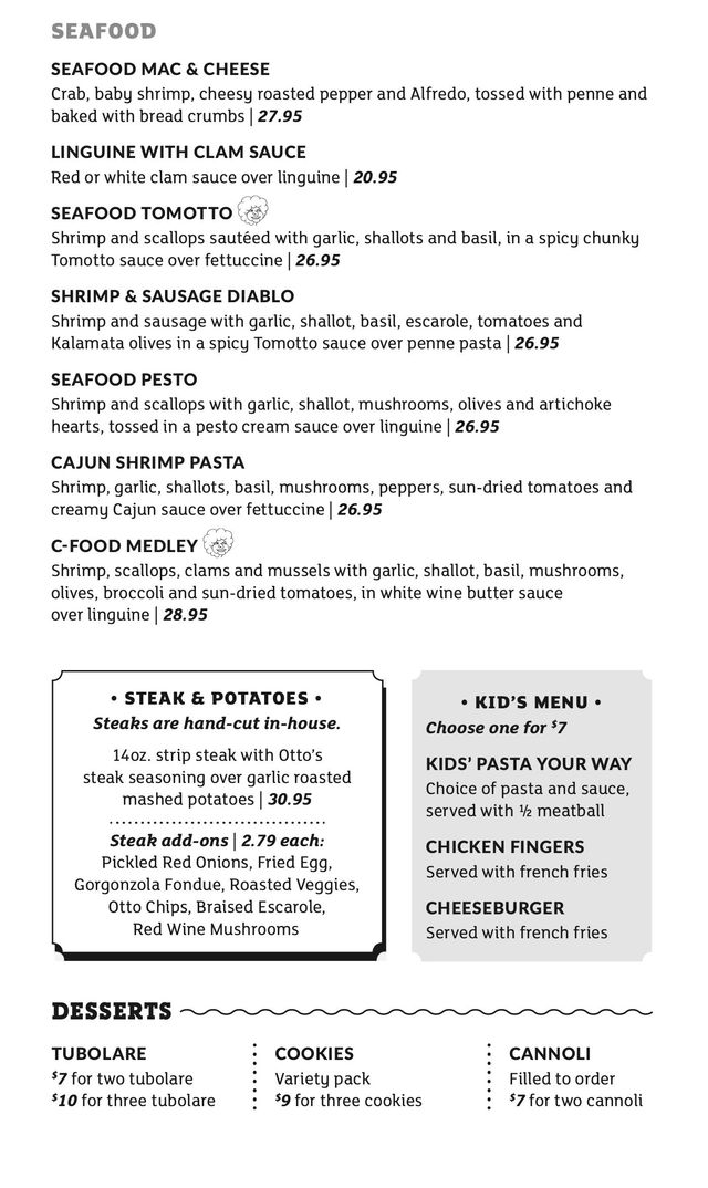 Dinner at Otto Tomottos | Italian Restaurant