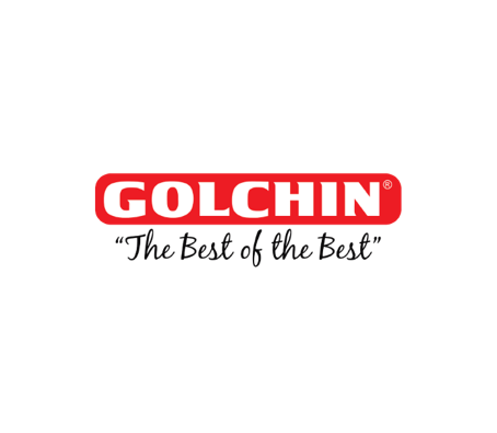 Golchin is the best of the best logo on a white background.