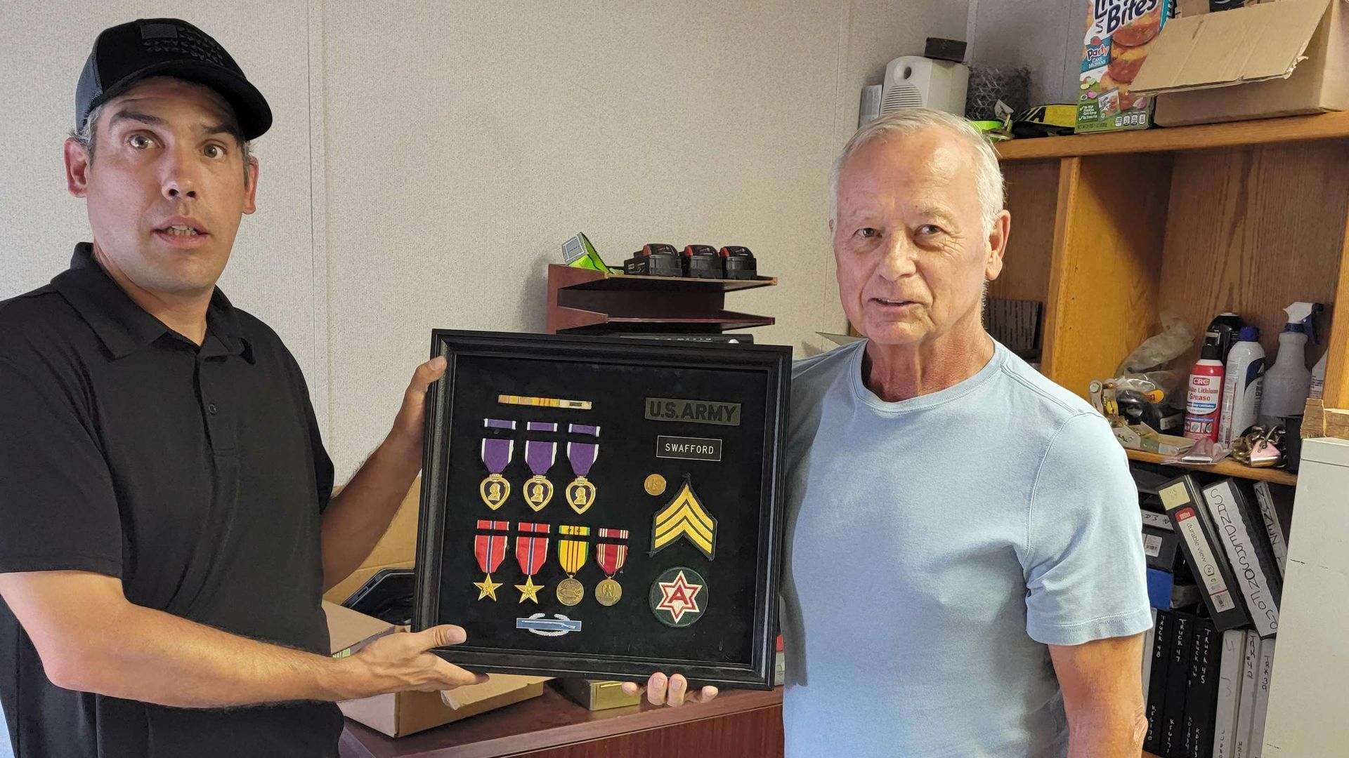 Old Veteran With Medals