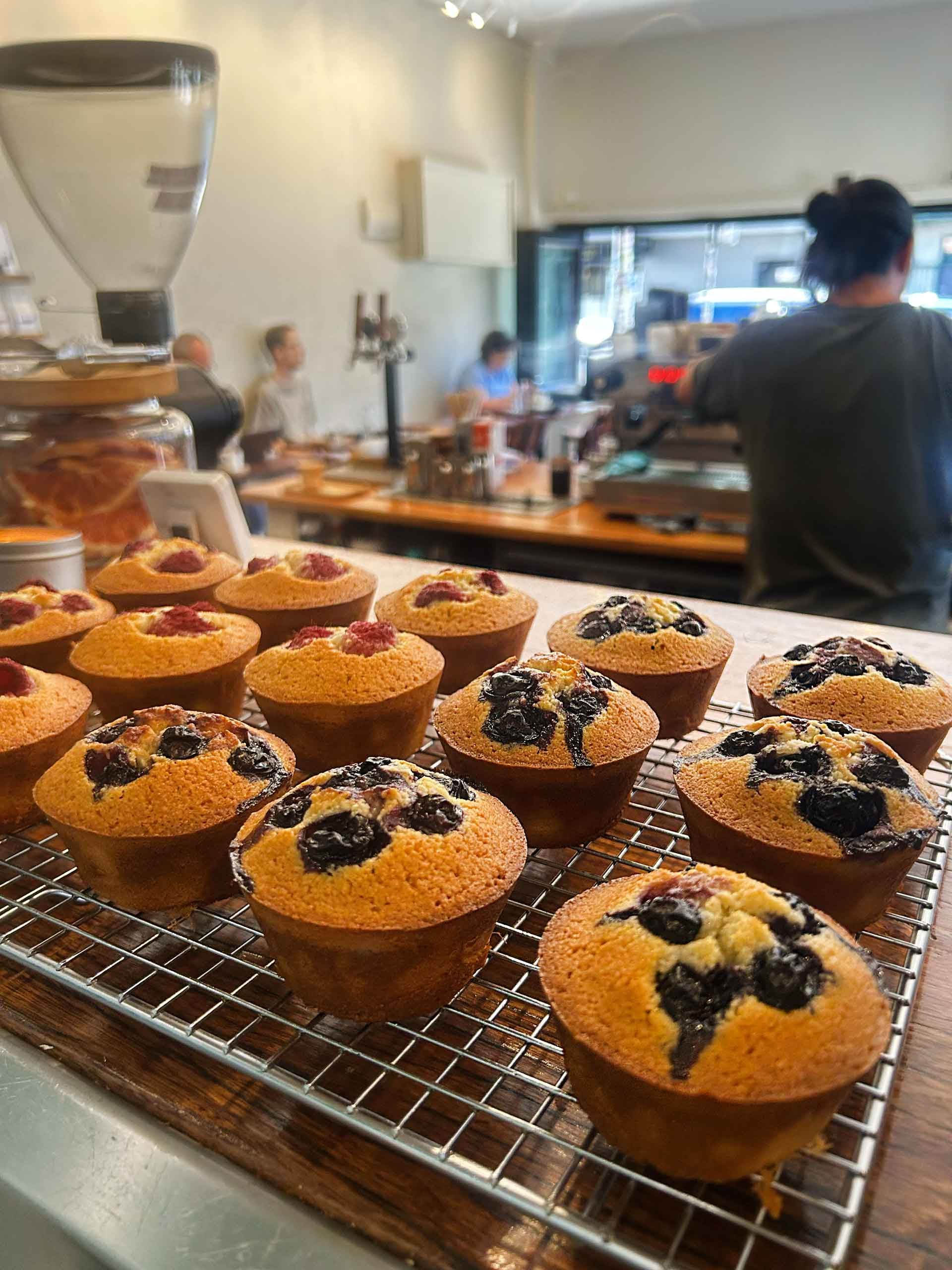 House made muffin at Maeda - Japanese style Cafe Newtown