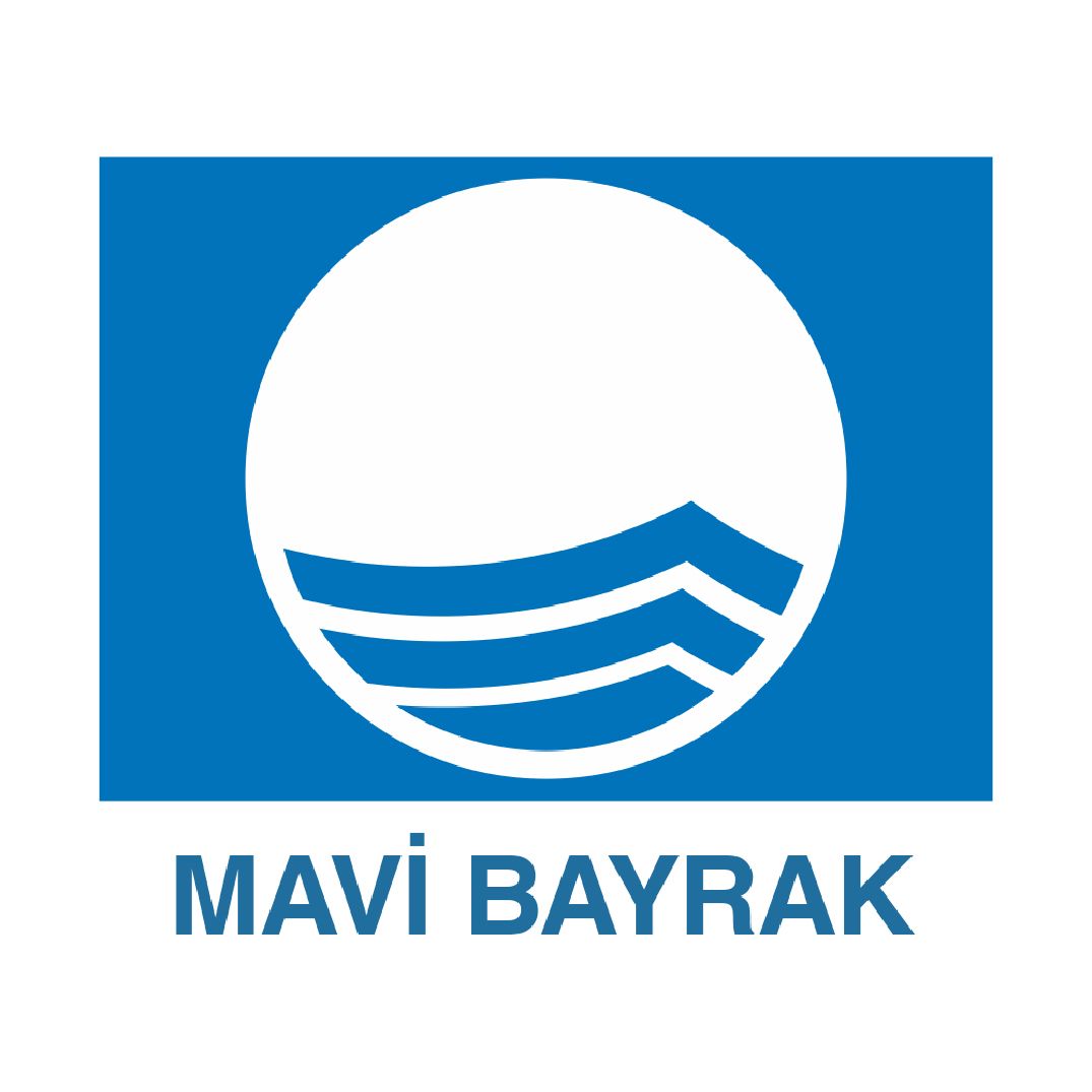 Mavi bayrak'a mavi beyaz logo