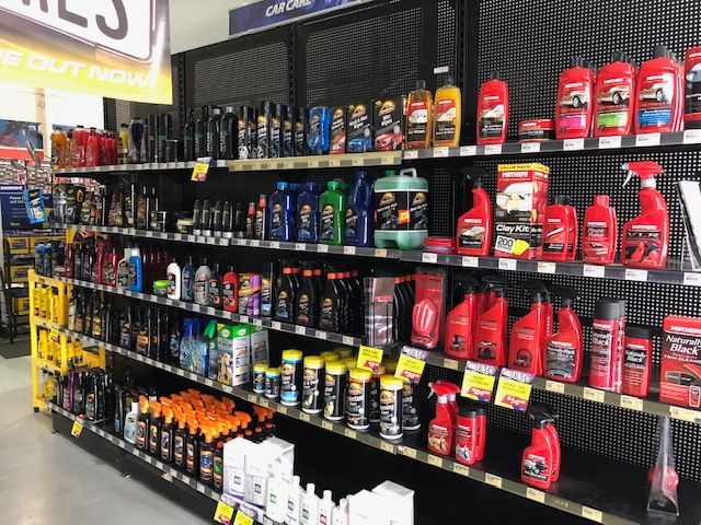 Large Display of Oils, Coolant and Lubricants