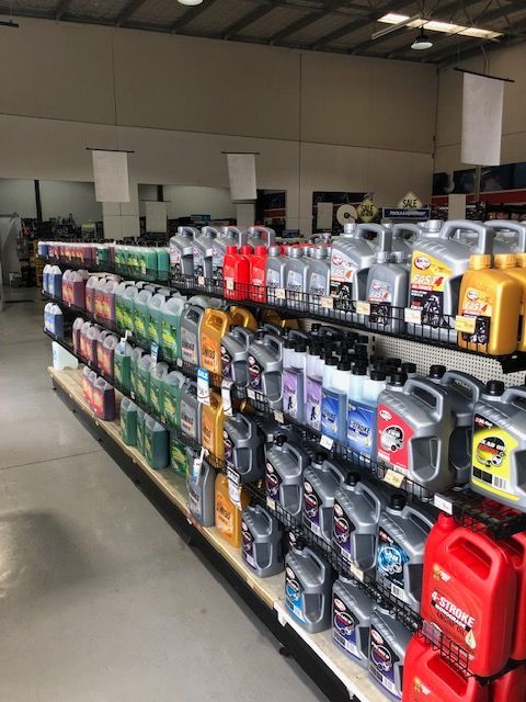 A Store Filled With Lots Of Different Types Of Oil — Auto Spares Morisset In Morisset, NSW