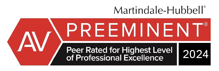 Martindale hubbell has been peer rated for highest level of professional excellence