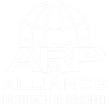 Logo de l'Alliance ARP : globe blanc au-dessus du texte « ARP », avec « ALLIANCE » et le texte en dessous.