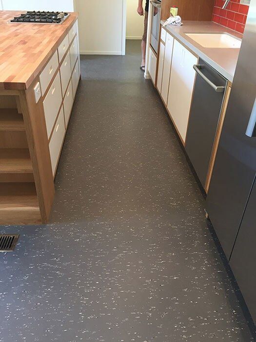 Gray Kitchen Floor — Flooring in Sacramento, CA