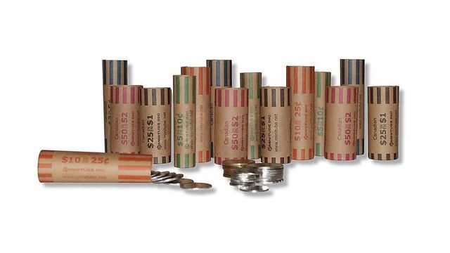 Flat Quarter Wrappers - 1000-Count Kraft Paper Coin Rolls For Easy Banking