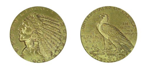 $5 Indian Gold Piece (1908-1929)