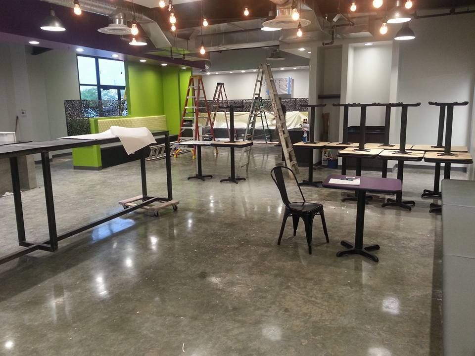 cleaning office pantry