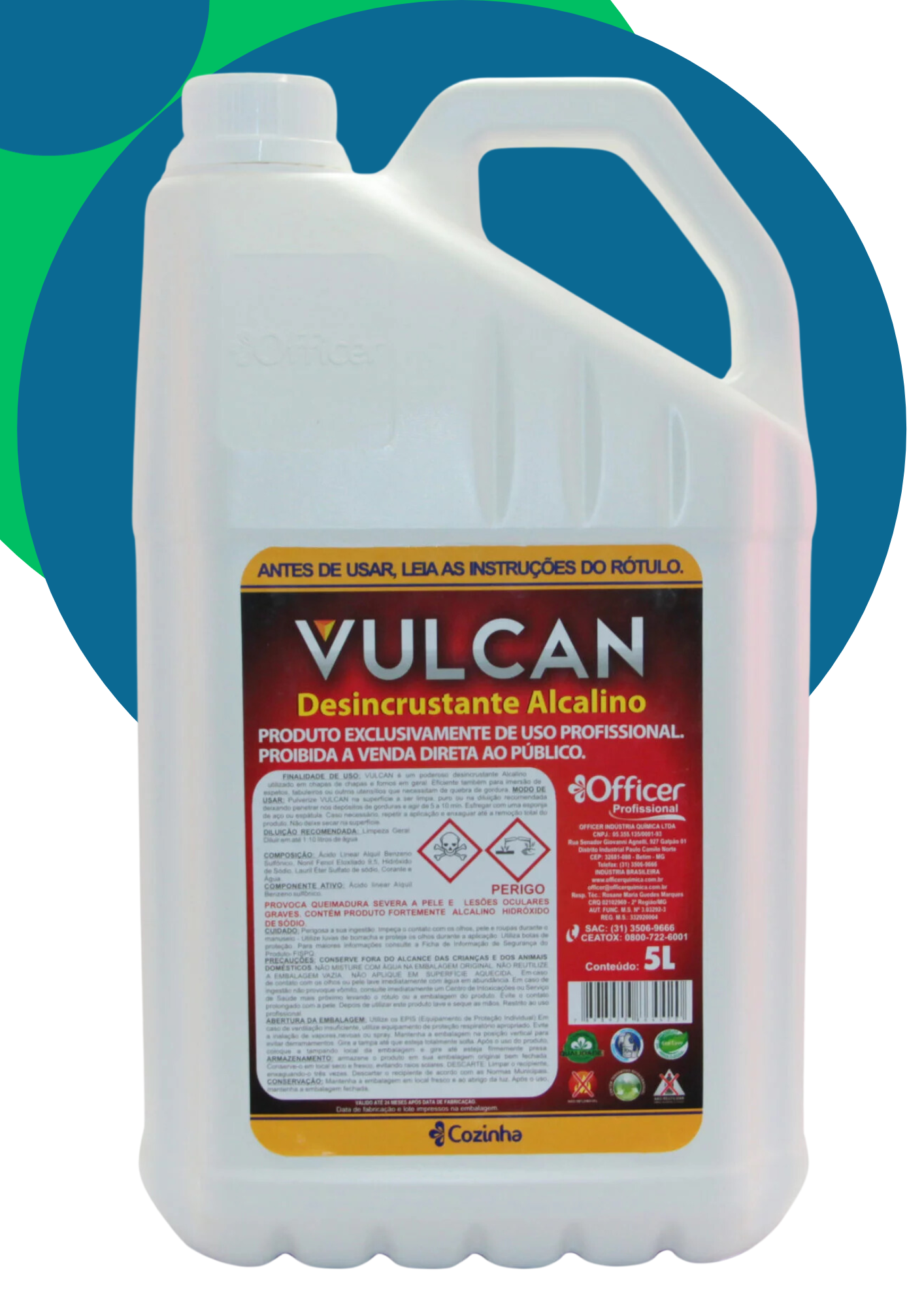 Desincrustante alcalino Vulcan - Officer Quimica