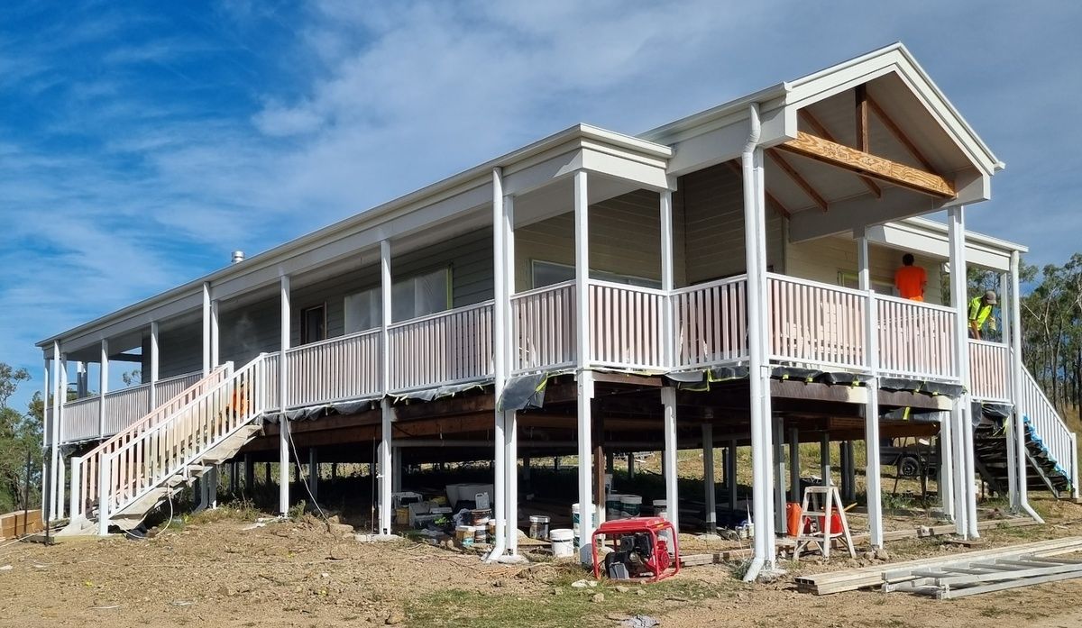 A Large Room with A Circular Ceiling Is Being Remodeled — A Brush With Colour in Burrum Heads, QLD
