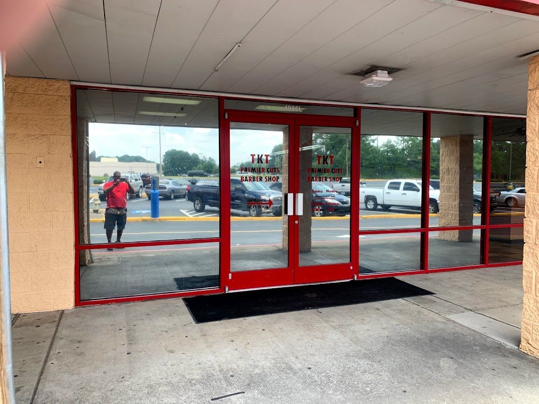 Barberhop Storefront completely finished - Lithia Springs, GA - Tint Life Window Tinting Wraps & PPF